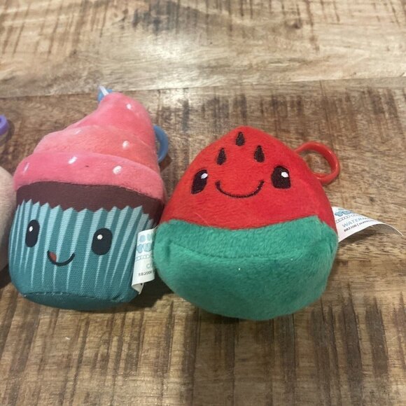 3 SCENTED Backpack Clips ~ OH SO YUMMY Cupcake Watermelon Donut - Picture 3 of 7